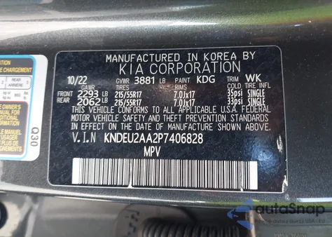 2023 Kia Seltos S from USA, damaged, VIN KNDEU2AA2P7406828